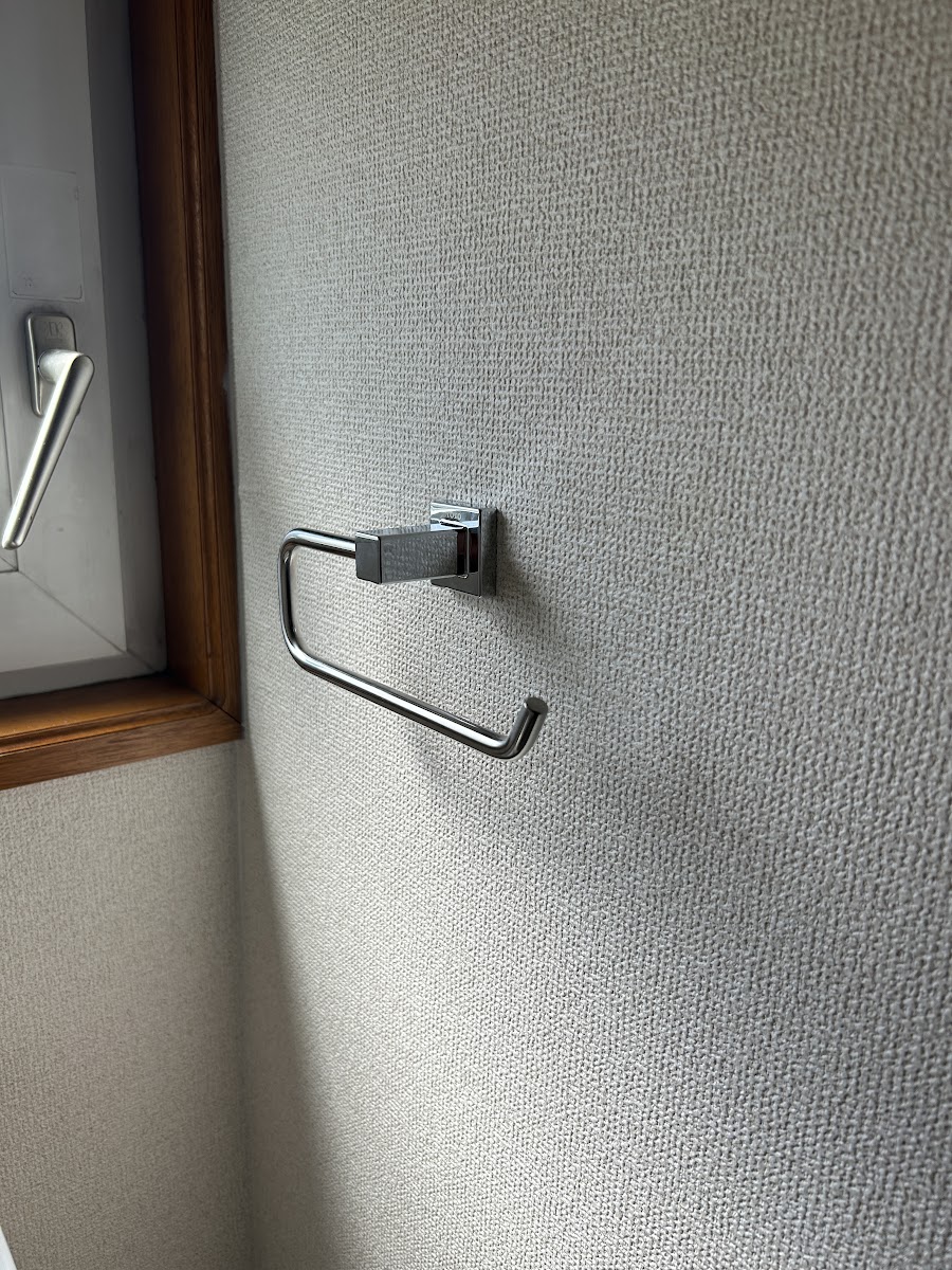新設したタオル掛け