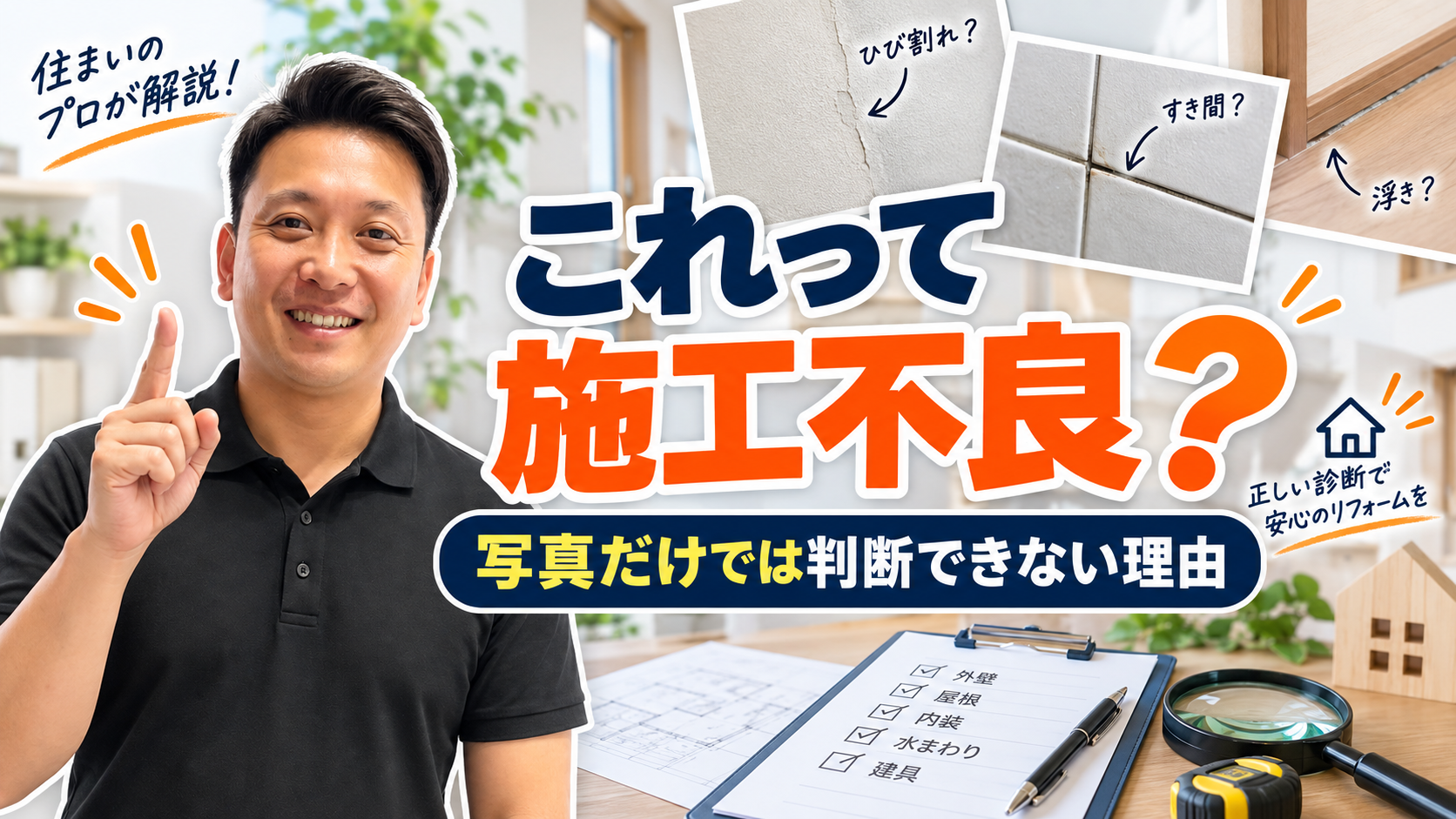 「これって施工不良？」写真だけでは判断できない理由